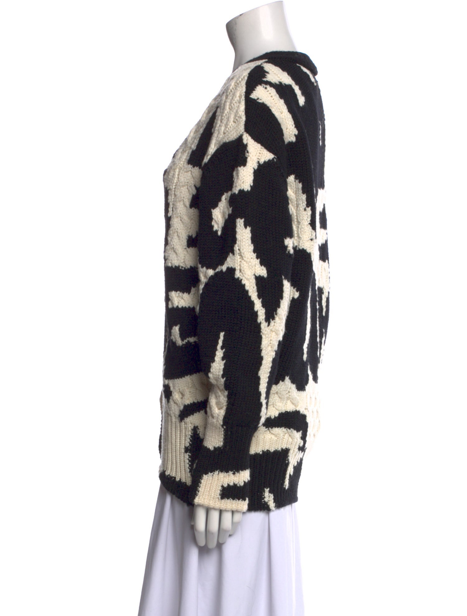 Alexander McQueen Wool Printed Sweater